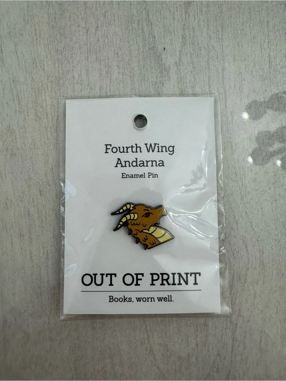 NWT Out of Print Fourth Wing Tairn and Andarna Enamel Pins